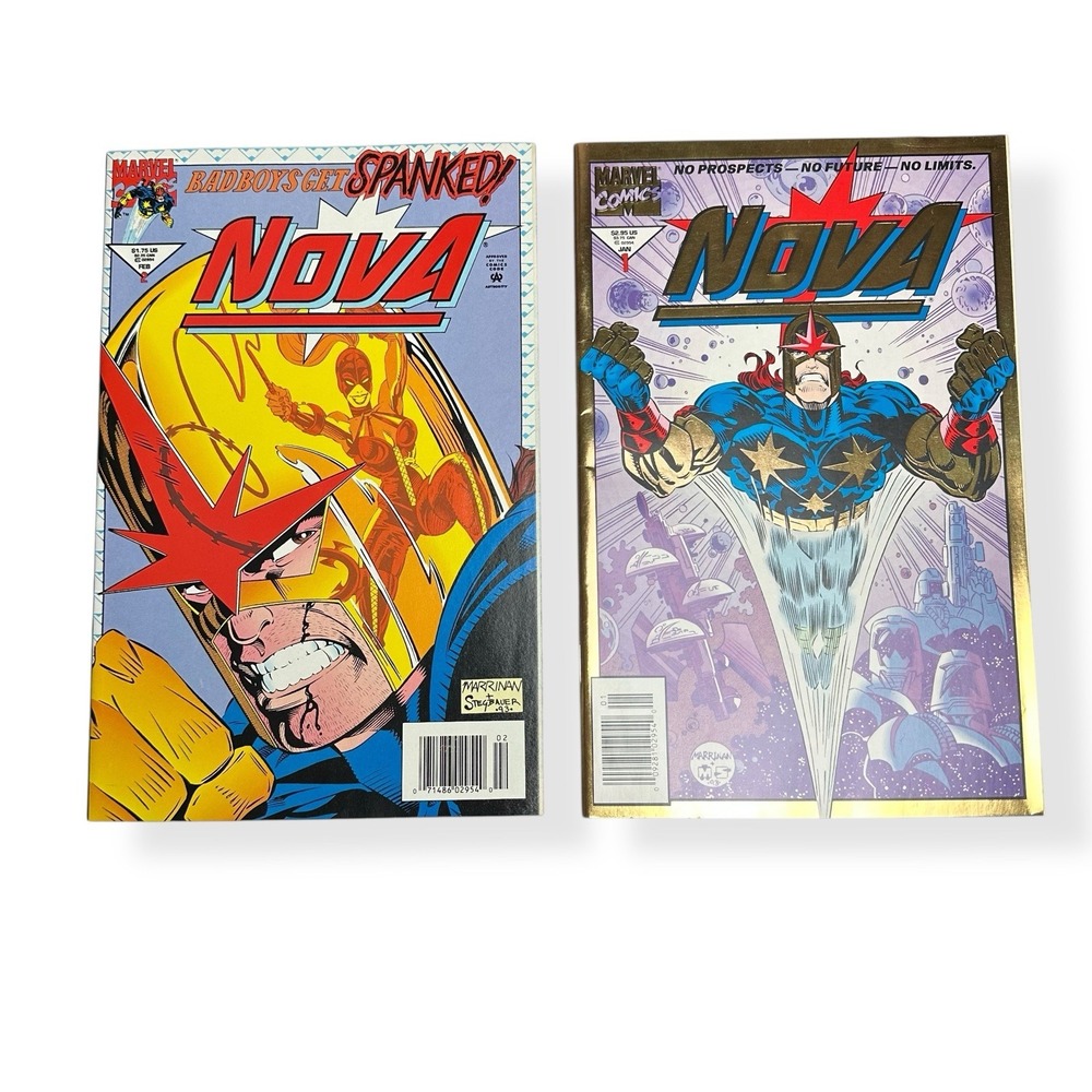 Nova #1 & #2 Gold Foil Cover Marvel Comics 1994